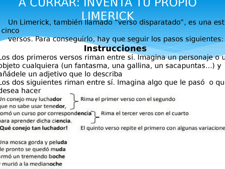 10 ejemplos de limericks