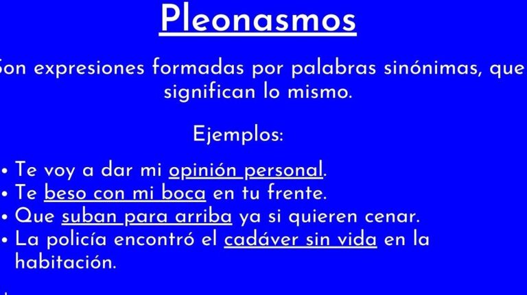 10 ejemplos de pleonasmo en discursos