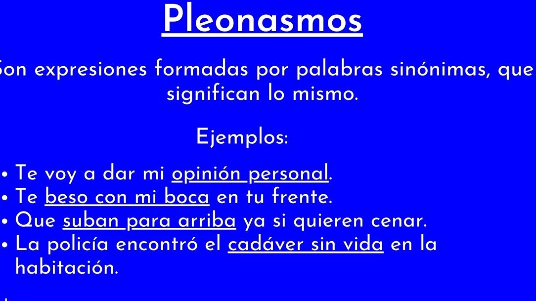 10 ejemplos de pleonasmo en discursos