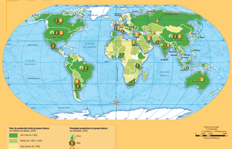 20 ejemplos de la geografia de las principales regiones productoras de granos