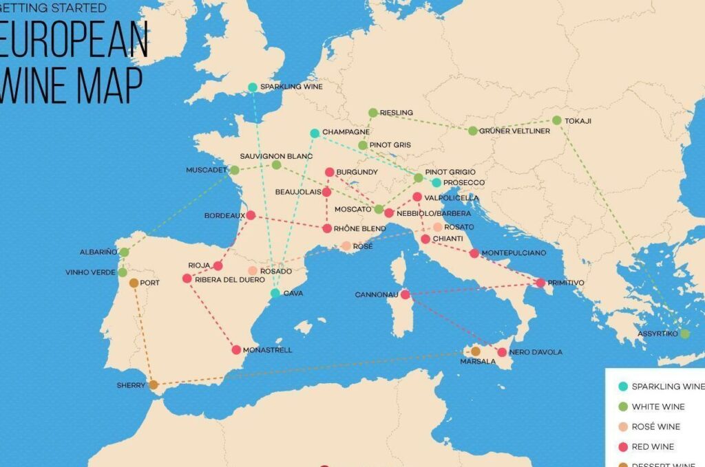 20 ejemplos de la geografia de las principales regiones productoras de vino